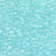 Glass seed beads 11/0 (2mm) Transparent arctic blue